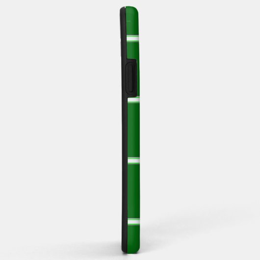 Groen iPhone Square Patroonmonogram Case-Mate iPhone Case (Achterkant/rechts)