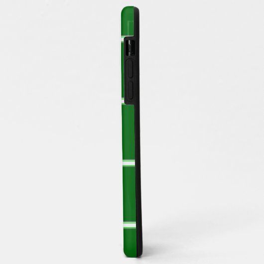 Groen iPhone Square Patroonmonogram Case-Mate iPhone Case (Achterkant/links)