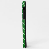 Groen iPhone Square Patroonmonogram Case-Mate iPhone Case (Achterkant/links)