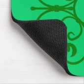 groen Ironwork op Green Mousepad Muismat (Hoek)