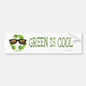GROEN IS COOL BUMPERSTICKER (Voorkant)