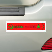 Groen is de nieuwe Rode bumpersticker 2 (Op auto)