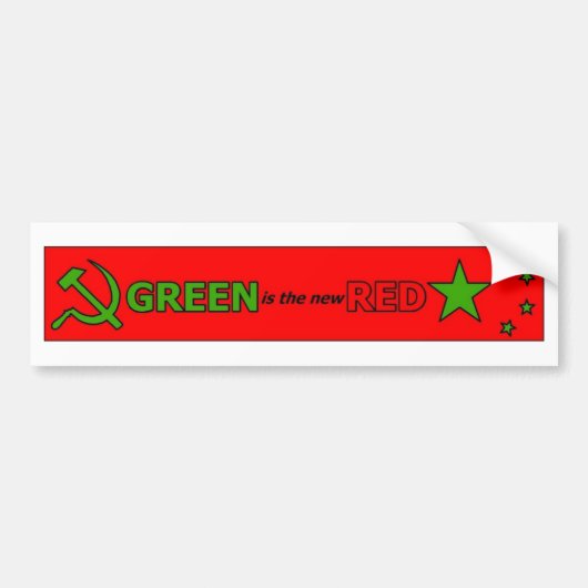 Groen is de nieuwe Rode bumpersticker 2 (Voorkant)