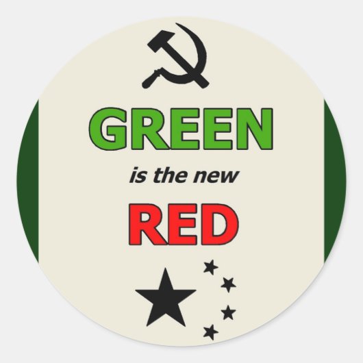 Groen is de nieuwe Rode sticker (Voorkant)