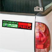 Groen is de nieuwe rood bumpersticker (Op Truck)
