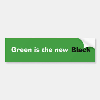 Groen is de nieuwe Zwart bumpersticker
