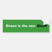 Groen is de nieuwe zwarte bumpersticker (Voorkant)
