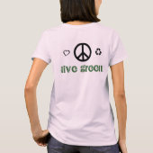 groen is de nieuwe zwarte t-shirt (Achterkant)