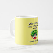 Groen is geweldig. Internationale Dag van de Bosse Koffiemok (Voorkant links)