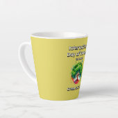 Groen is geweldig. Internationale Dag van de Bosse Latte Mok (Linkerhoek)