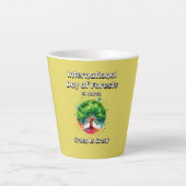 Groen is geweldig. Internationale Dag van de Bosse Latte Mok (Voorkant)