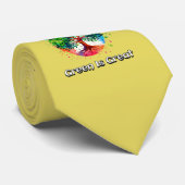 Groen is geweldig. Internationale Dag van de Bosse Stropdas (Opgerold)