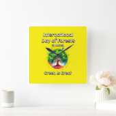 Groen is geweldig. Internationale Dag van de Bosse Vierkante Klok (Huis)