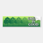 Groen is goed bumpersticker (Voorkant)