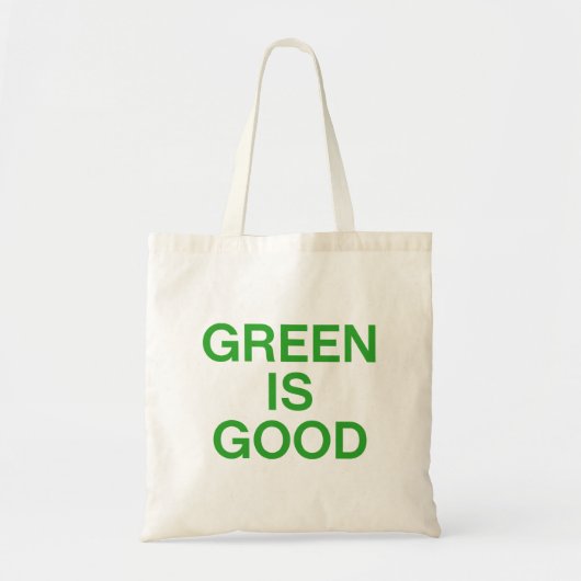 Groen is goed tote bag (Voorkant)