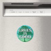 Groen is Goede magneet sticker (Insitu (Vaatwasser))