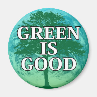Groen is Goede magneet sticker