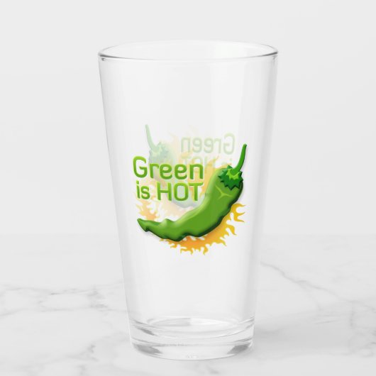 Groen is HEET Glas (Achterkant)