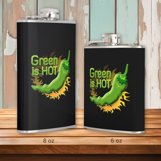 Groen is HEET Heupfles