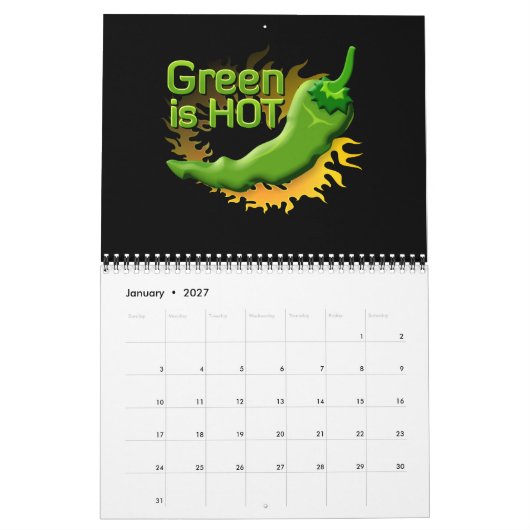 Groen is HEET Kalender (Jan 2027)