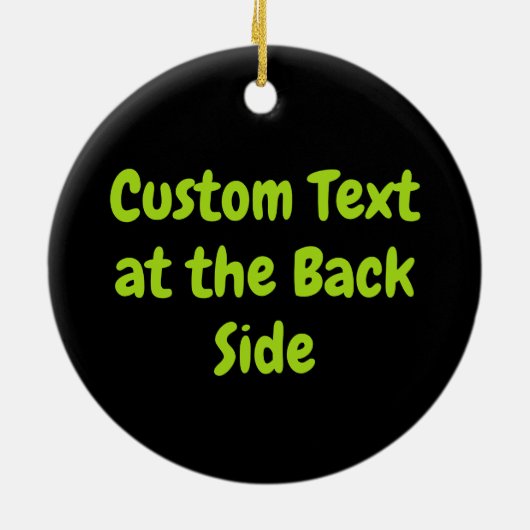 Groen is HEET Keramisch Ornament (Achterkant)