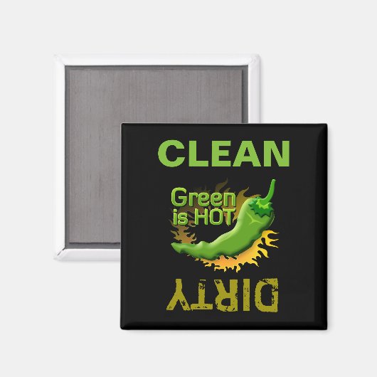 Groen is HEET Magneet (Voorkant / Achterkant)
