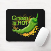 Groen is HEET Muismat (Met muis)