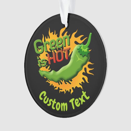 Groen is HEET Ornament (voorkant)
