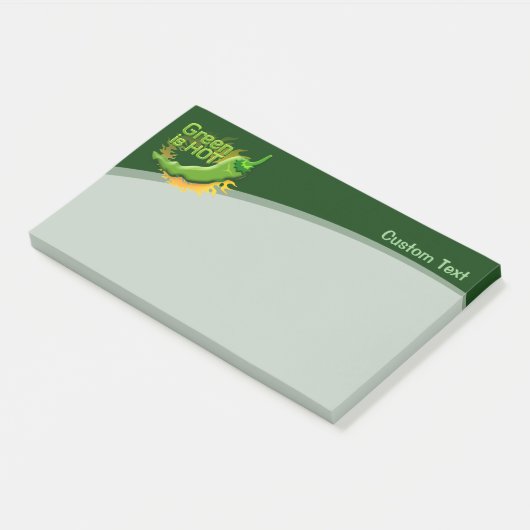 Groen is HEET Post-it® Notes (Schuin)
