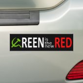 Groen is het nieuwe Rode Bumpersticker (Op auto)