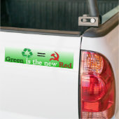 Groen is het nieuwe Rode Bumpersticker (Op Truck)