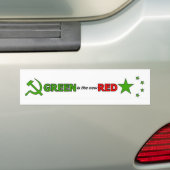 Groen is het nieuwe Rode Bumpersticker (Op auto)