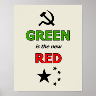 Groen is het nieuwe Rode poster