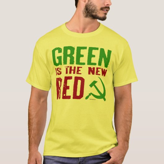 Groen is het Nieuwe Rode shirt (Voorkant)