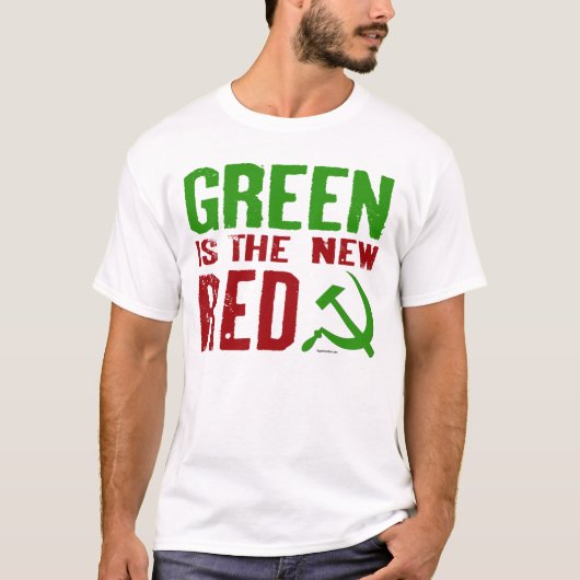 Groen is het Nieuwe Rode shirt (Voorkant)