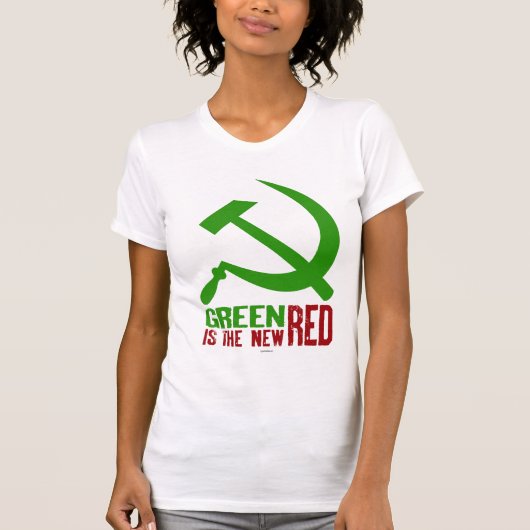 Groen is het Nieuwe Rode shirt (Voorkant)