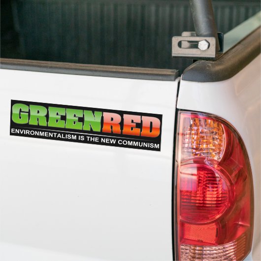 Groen is het nieuwe rood bumpersticker (Op Truck)