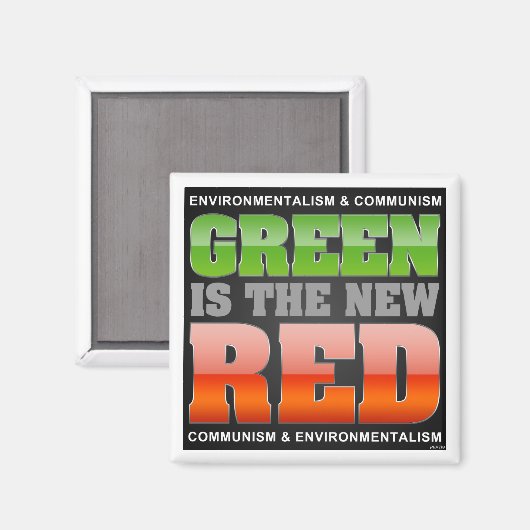 Groen is het nieuwe rood magneet (Voorkant / Achterkant)