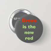 Groen, is het nieuwe rood ronde button 5,7 cm (Voorkant /achterkant)
