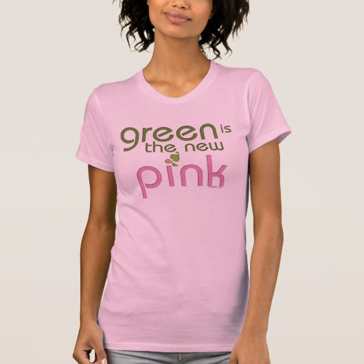 Groen is het nieuwe roze T-shirt (Voorkant)