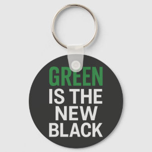 GROEN IS HET NIEUWE ZWART SLEUTELHANGER