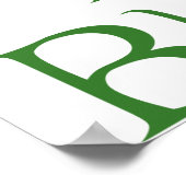 Groen is het Nieuwe Zwarte Poster (Hoek)