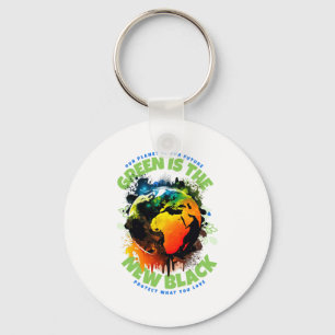 Groen is het nieuwe zwarte T-shirt  Sleutelhanger