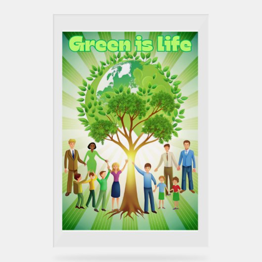 Groen is het Poster van het leven (Voorkant)