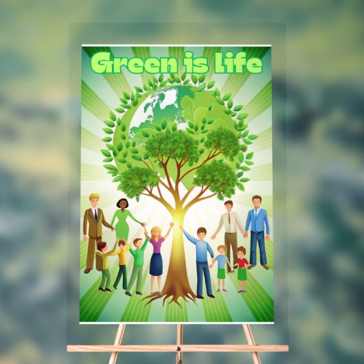 Groen is het Poster van het leven (Neutraal)