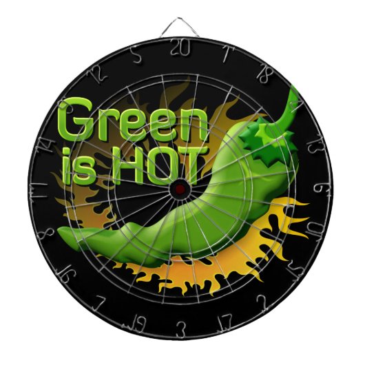 Groen is HOT Dartbord (Voorkant)
