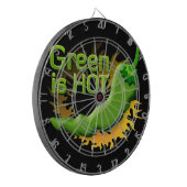 Groen is HOT Dartbord (Voorkant Links)