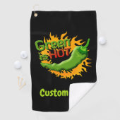 Groen is HOT Golfhanddoek (Insitu)