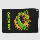Groen is HOT Golfhanddoek (Horizontaal)