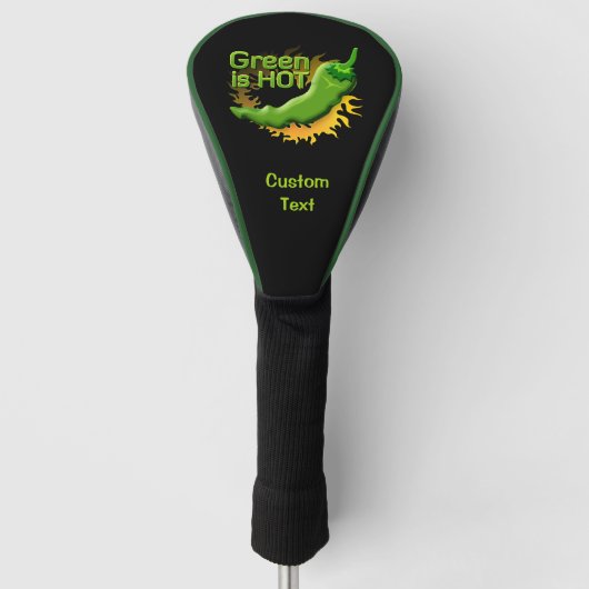 Groen is HOT Golfheadcover (Voorkant)
